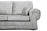 Sector Large Corner Sofa Silver Shimmer