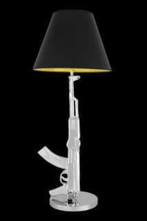 Silver Pistol Lamp