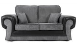 Tangence 3 + 2 Seater Sofa Black/Grey Cord