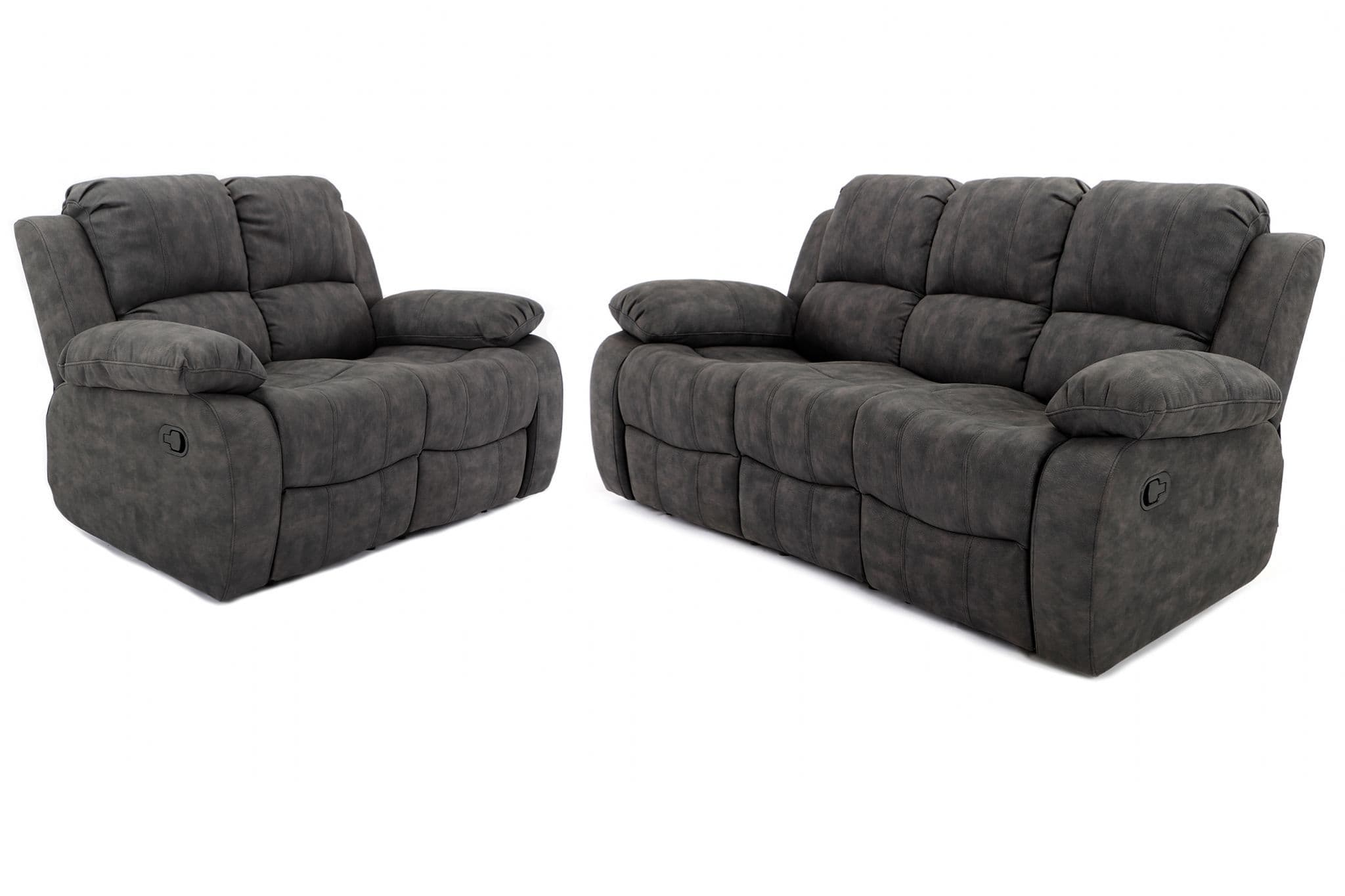 Toronto Recliner 3+2 Seater Sofa Set Charcoal