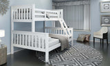 Triple White Bunk Bed