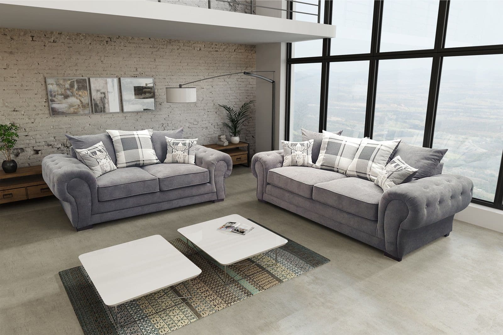 Verino 3 + 2 Sofa Graphite